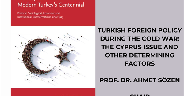 Chair of the Department, Prof. Dr. Ahmet Sözen  authored a chapter titled Turkish Foreign Policy during the Cold War: The Cyprus Issue and Other Determining Factors, in a book edited by Alp Özerdem and Ahmet Erdi Öztürk. 